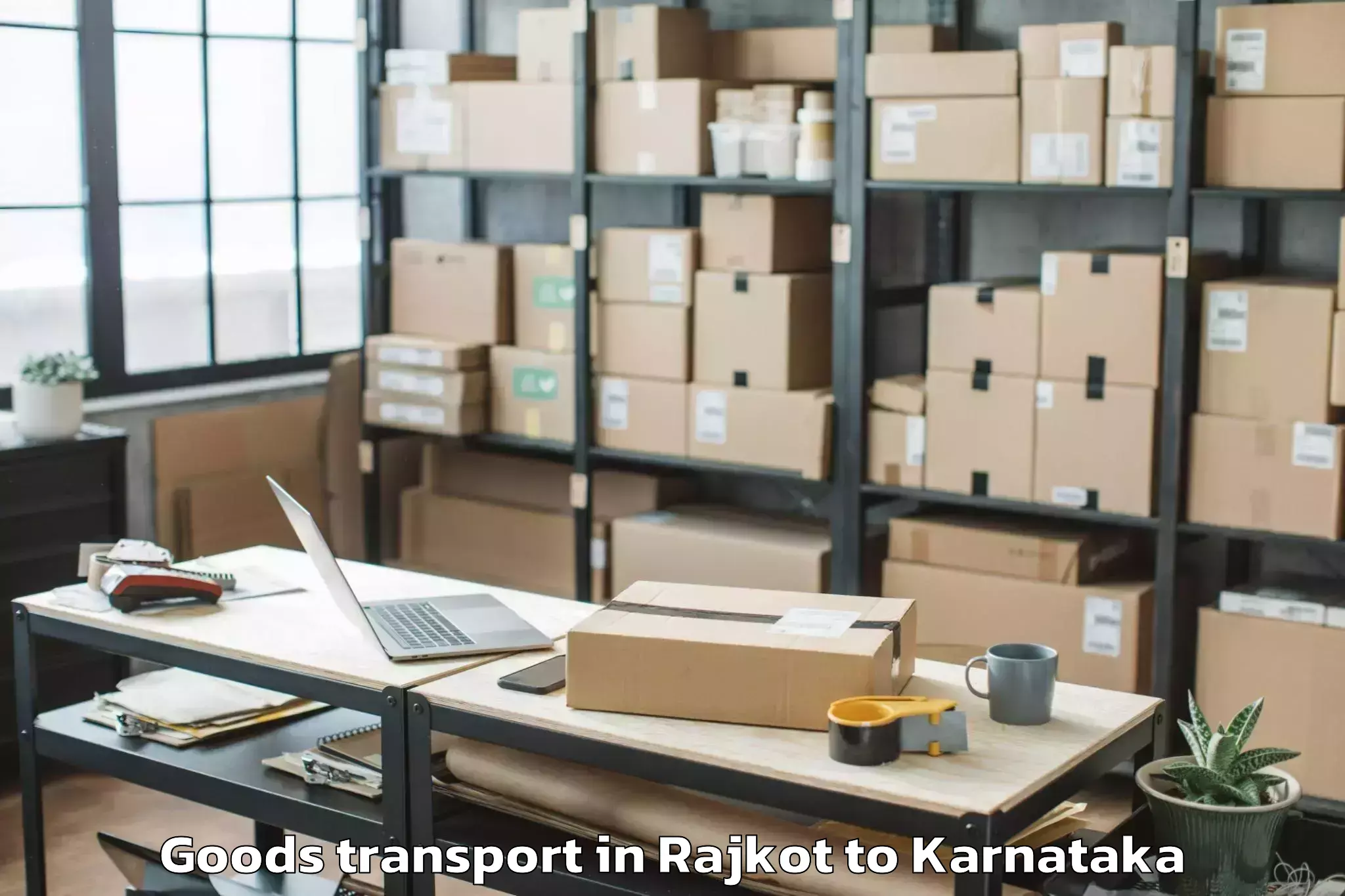 Book Rajkot to Uchilakere Goods Transport Online